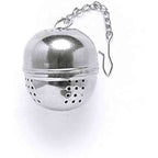 5cm BALL Silver Elegant Stainless Steel Tea Strainer Mesh Filter Infuser – Chain Style for Loose Leaf Tea & Mulling Spices