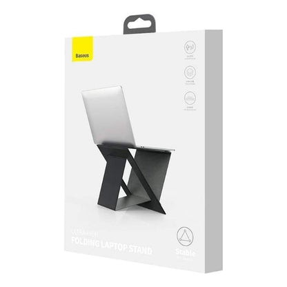 BASEUS Ultra High Folding Laptop Stand Black ? Ergonomic, Foldable, Durable
