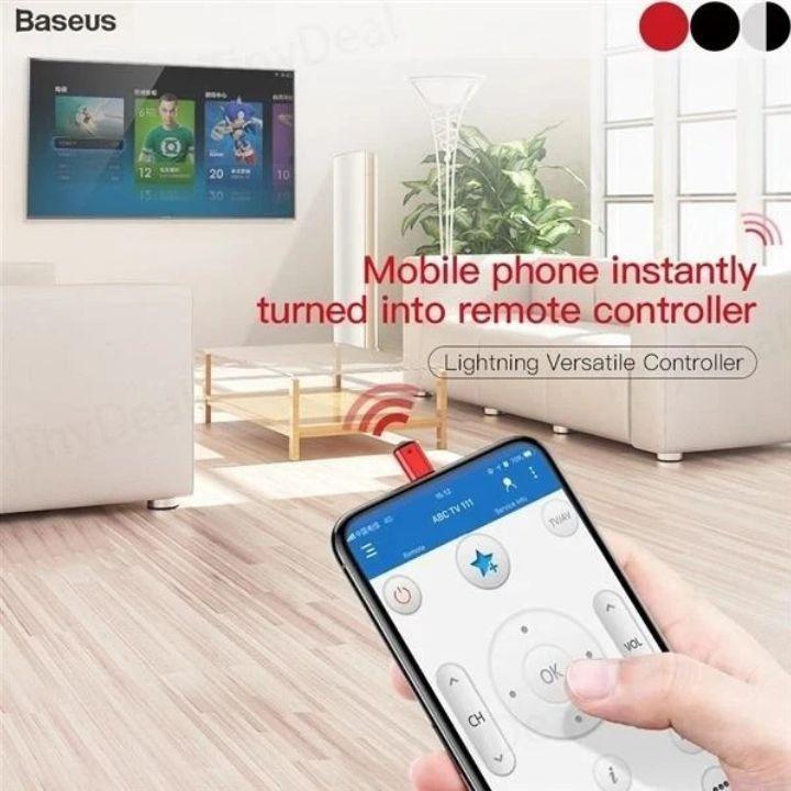 BASEUS IR Remote Controller for iPhone 8 Pin | Smart Infrared Remote Control Adapter