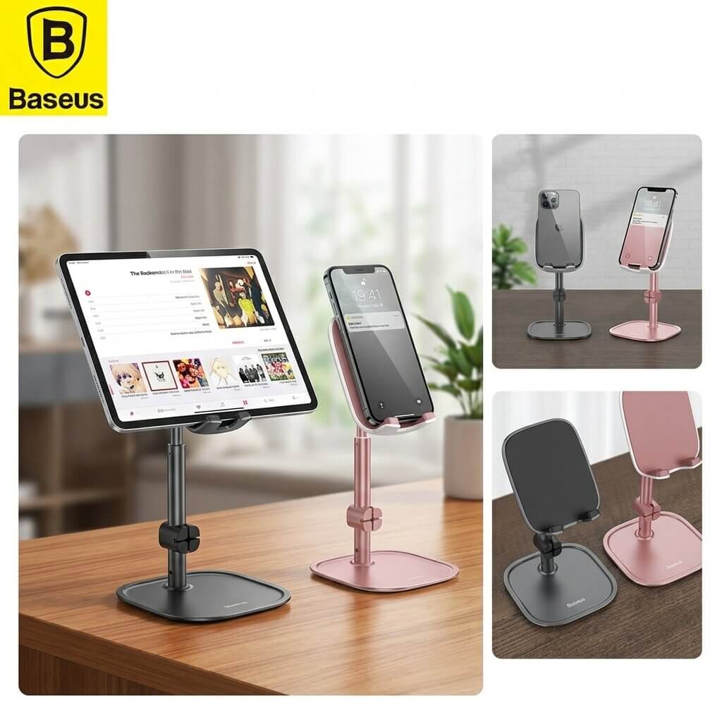 BASEUS Universal Literary Youth Desktop Adjustable Bracket Holder for Tablet & Smartphone