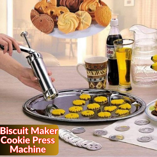 Biscuit Maker - Cookie Press Kit Machine Cake Making Decorating Presses Icing Decorator