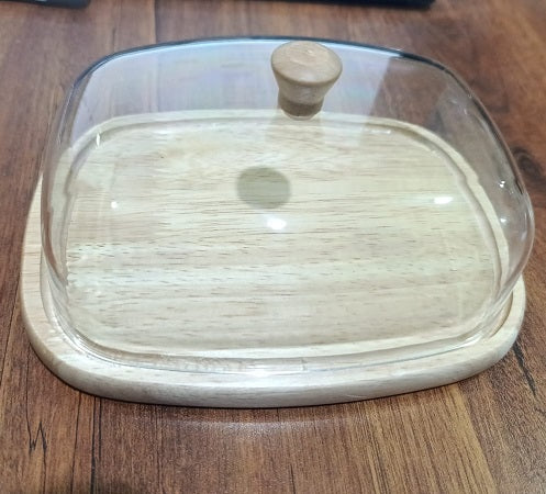 Butter Box & Cheese Serving Tray with Lid ? Food Storage Container for Kitchen & Dining - AABA MALL