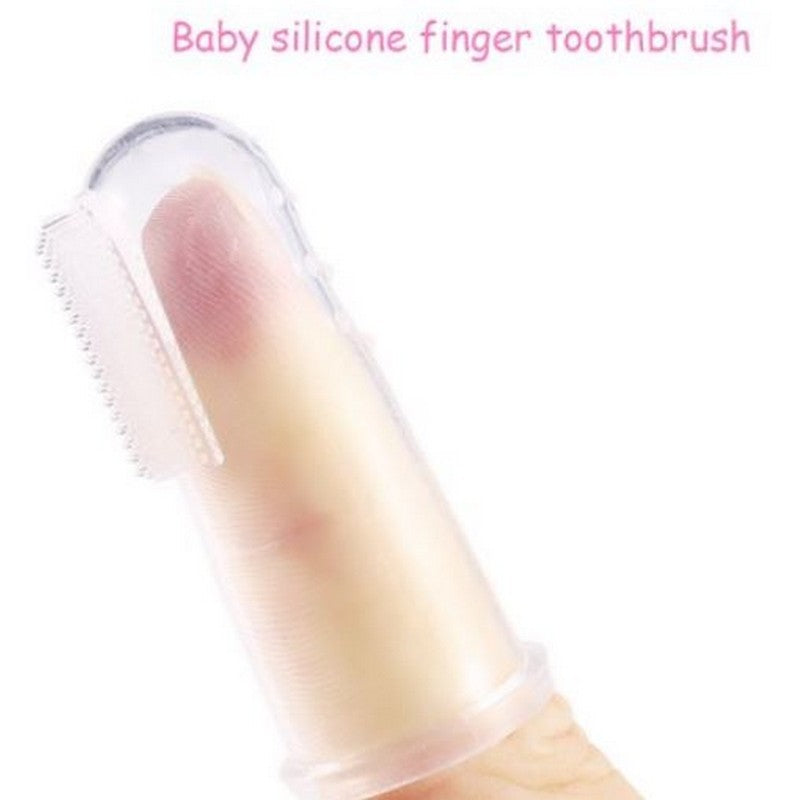 Infant toothbrush for gentle gum cleaning