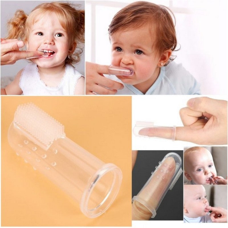 BPA-free silicone toothbrush for babies and toddlers