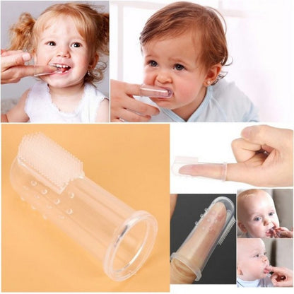BPA-free silicone toothbrush for babies and toddlers