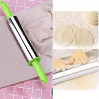 Baking Stainless Steel Rolling Pin Belan Bailan - For all Cake, Dough, Pastries, Sugar Paste, Pizza, Pasta, Fondant