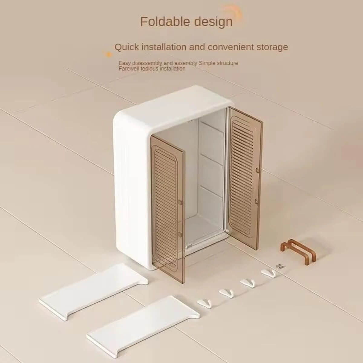 Bathroom Cabinet Punch-Free Wall-Mounted Storage Rack with Magnetic Suction – Durable Organizer for Modern Bathrooms