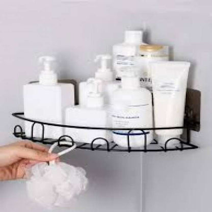 Black wall mounted bathroom corner shelf pack of 2 rustproof shower caddy organizer for shampoo soap and toiletries storage