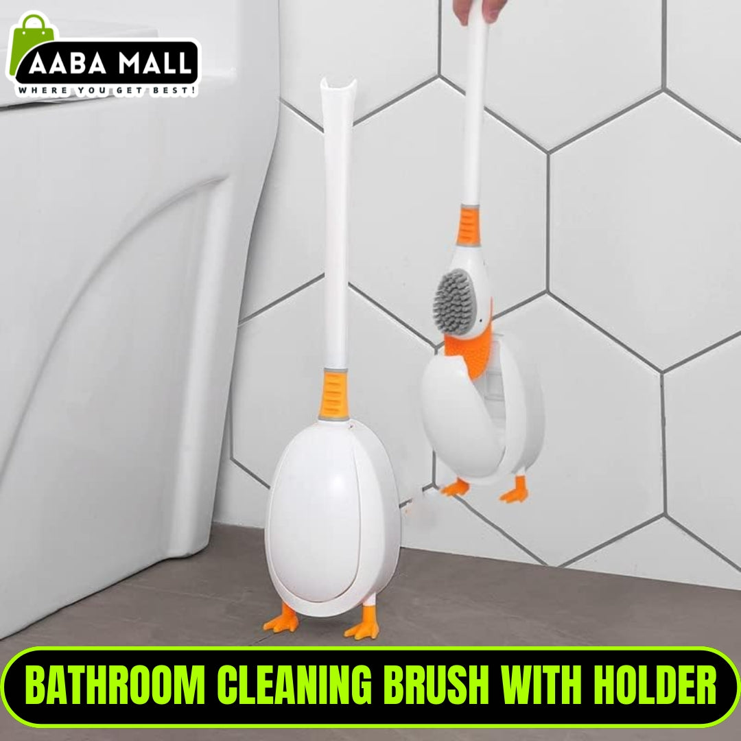Bathroom Cleaning Duck Shape Toilet Brush, Bathroom Cleaning Brush With Holder