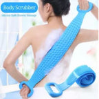 Body Wash Silicone Body Scrubber Belt Double Side Shower Belt - AABA MALL