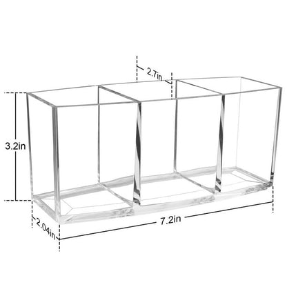 Acrylic eyebrow pencil and eyeliner holder display