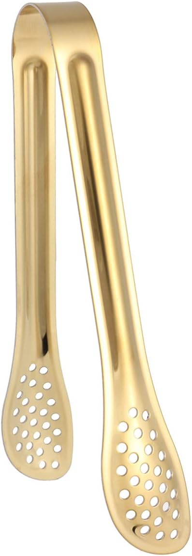 Buffet Tong Chimta (Golden) | Thickened Stainless Steel Food Serving Tongs - AABA MALL