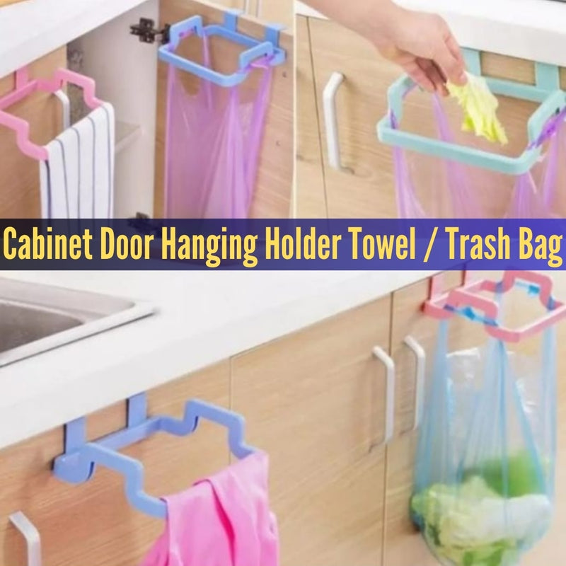 Kitchen Trash Cloth Hanger Reasonable Plastic Garbage Bag Rack Portable Hanging Trash Can Waste Bin Garbage Bag Holder Gadgets - AABA MALL