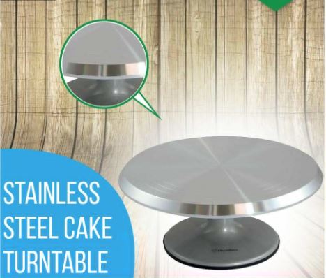 Stainless Steel Turn Table Revolving Cake Stand
