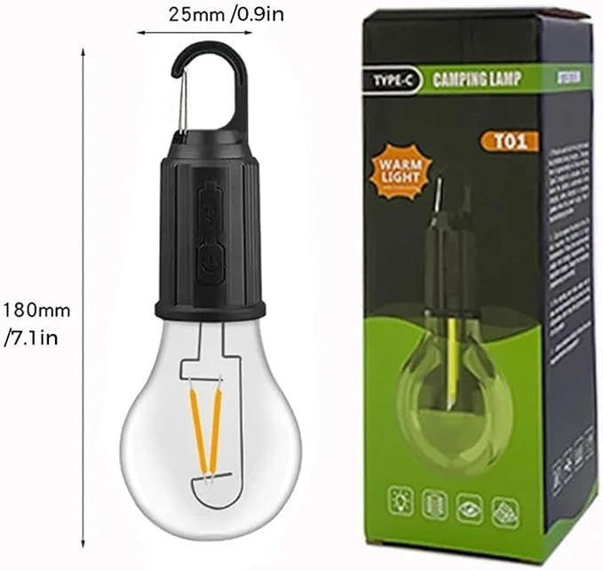 USB Type-C rechargeable camping tent lamp