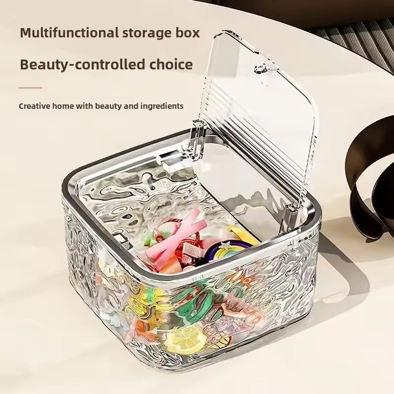 Plastic hair accessory organizer box