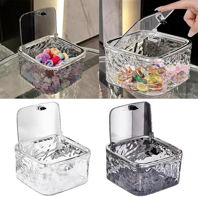 Plastic hair accessory organizer box