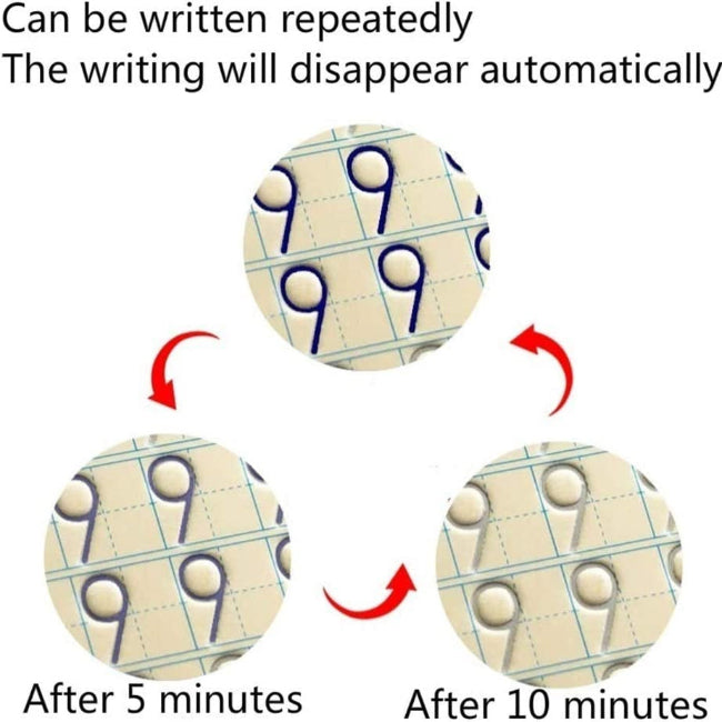Children's alphabet and number tracing workbook kit