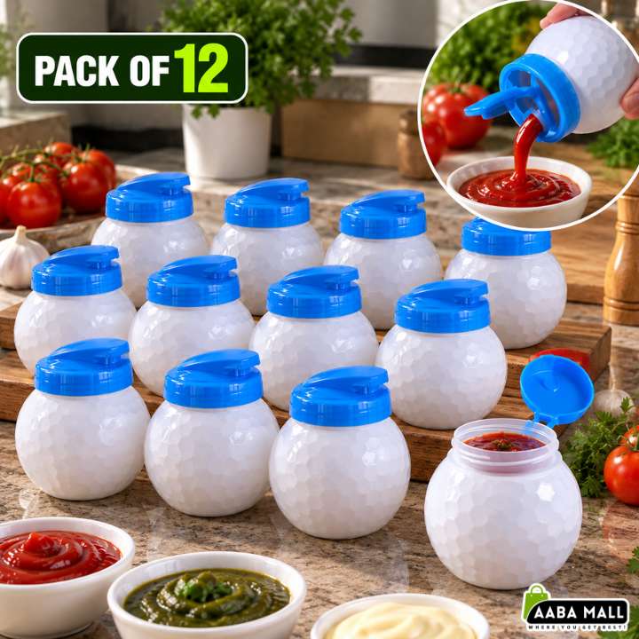 Chutney & Ketchup Plastic Jar BPA-Free PET Food Grade Container | Airtight Sauce Storage Jar | Reusable Condiment Bottle | Durable Kitchen Storage Container