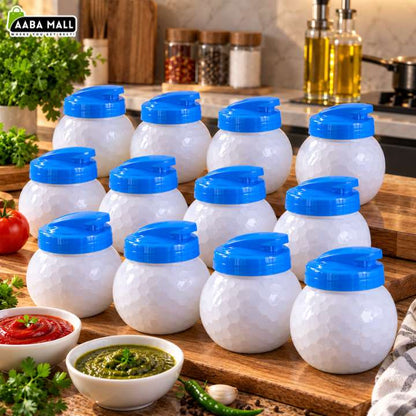 Chutney & Ketchup Plastic Jar BPA-Free PET Food Grade Container | Airtight Sauce Storage Jar | Reusable Condiment Bottle | Durable Kitchen Storage Container