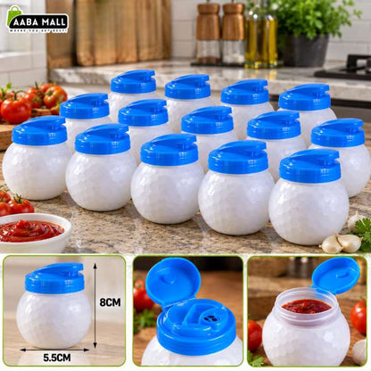 Chutney & Ketchup Plastic Jar BPA-Free PET Food Grade Container | Airtight Sauce Storage Jar | Reusable Condiment Bottle | Durable Kitchen Storage Container