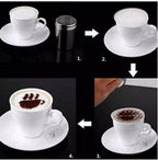 Coffee And Cake Food Decorating Stencil - White- Pack Of 16 - AABA MALL