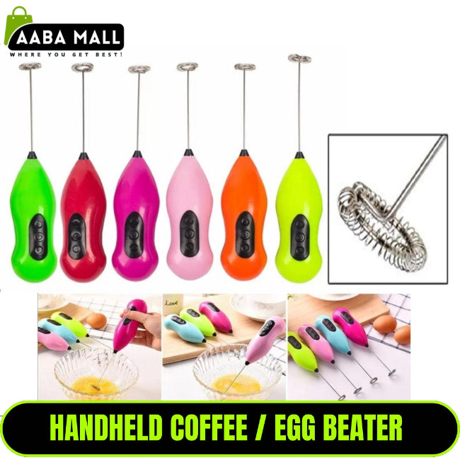 Coffee beater with stainless steel whisk