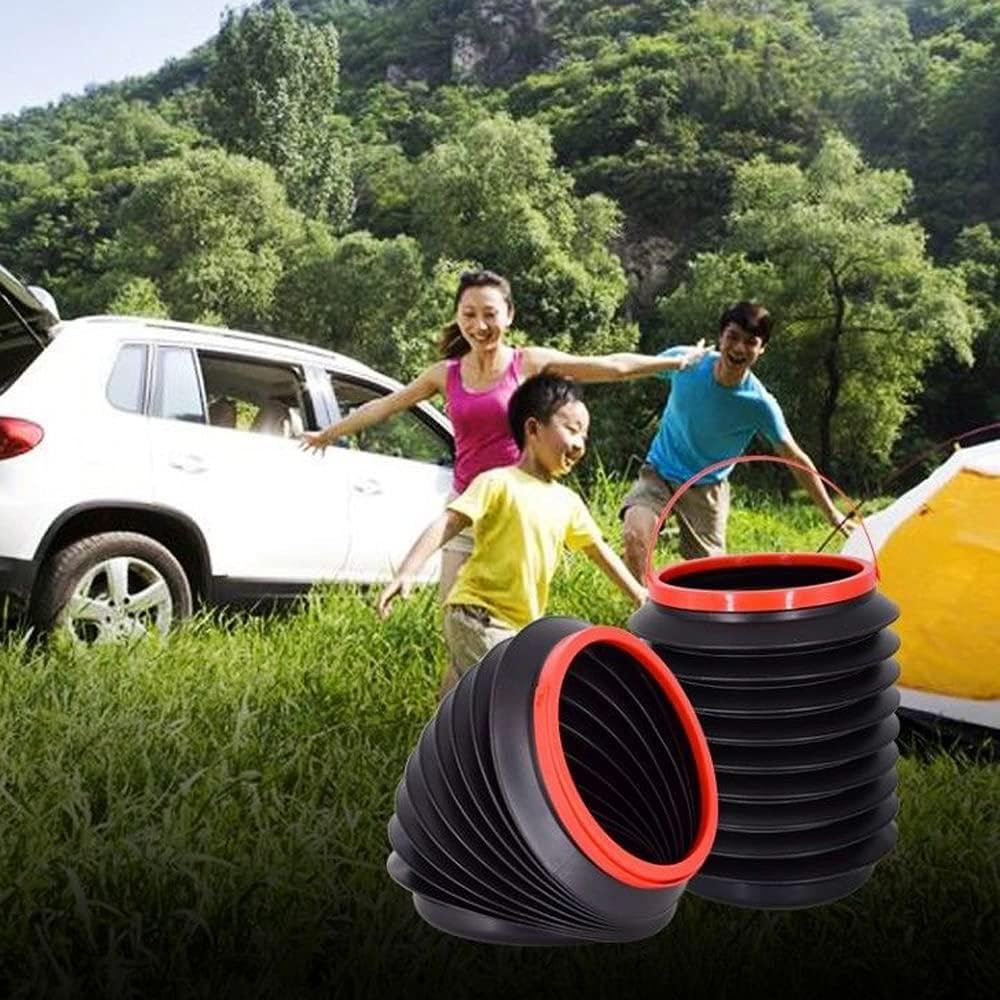 Collapsible Trash Can / Dust Bin 4 Liter, Pop Up Trash Can, Adjustable Hanging Strap