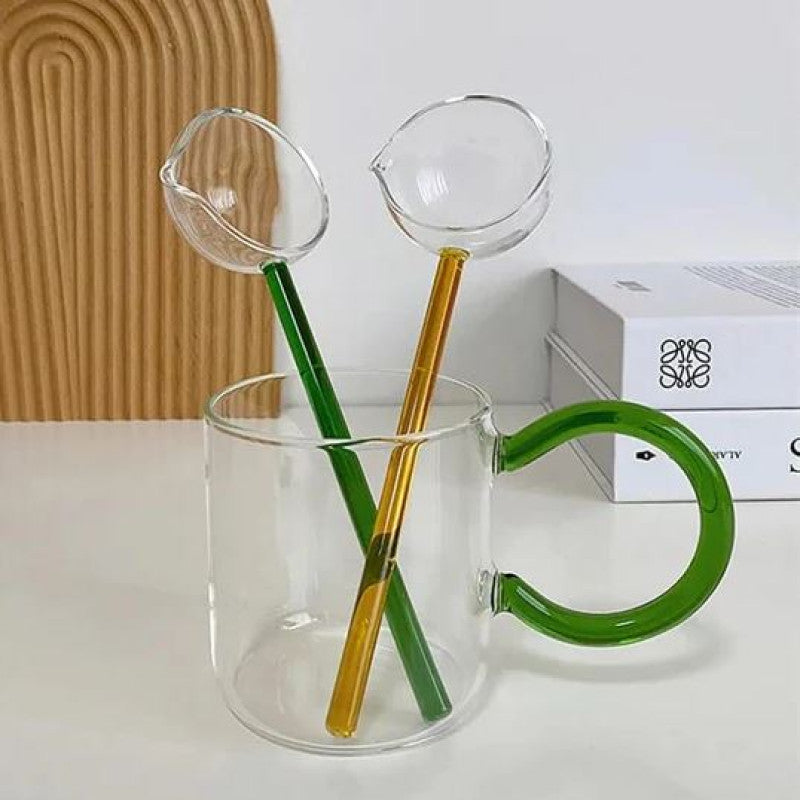Borosilicate kitchen spoon for drinks and desserts