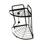 2 layer metal corner rack kitchen storage