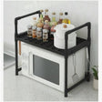 Microwave Stand Countertop Kitchen Shelf Organizer Modern Minimalism Heavy Duty Utility Storage Shelf With Hook