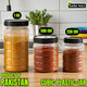Cubic Plastic Jar Set ? Premium Airtight Food Storage Containers |  (1KG), (500GM), (250GM)