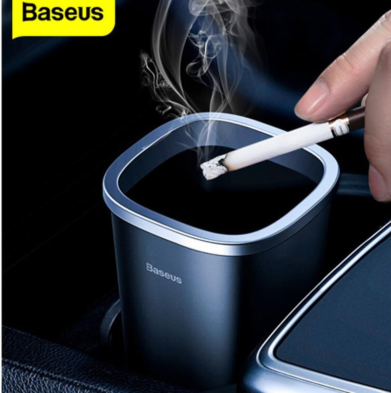 Baseus Table Dustbin Car Ashtray Dustbin Trash Bin Auto Organizer Car Trash Can Storage Bag Rubbish Garbage Box Dust Case Holder Waste Bag - AABA MALL