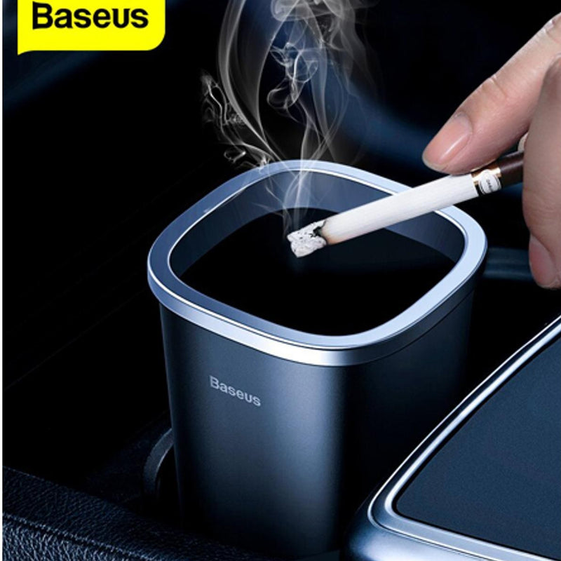 Baseus Table Dustbin Car Ashtray Dustbin Trash Bin Auto Organizer Car Trash Can Storage Bag Rubbish Garbage Box Dust Case Holder Waste Bag - AABA MALL