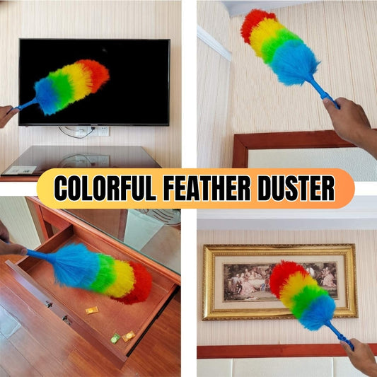 Microfiber Cleaning Soft Feather Duster Brush for Furniture, Calligraphy, TV Screen, Computer, Laptop etc