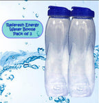 Long Diamond Bottle Flip Top Design Unbreakable PET Water Bottle -1200 ml - AABA MALL