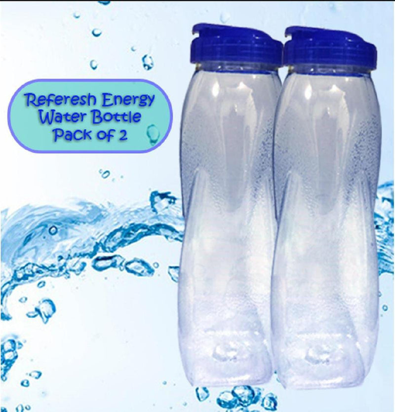 Long Diamond Bottle Flip Top Design Unbreakable PET Water Bottle -1200 ml - AABA MALL