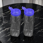 Long Diamond Bottle Flip Top Design Unbreakable PET Water Bottle -1200 ml - AABA MALL