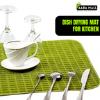 Embossed Ultra Absorbent Microfiber Dish Drying Mat | Quick-Dry & Soft Kitchen Counter Mat - AABA MALL