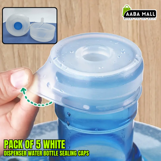 White 19-liter water bottle sealing caps pack of 5