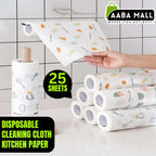Disposable Double-Use Cleaning Cloths | Kitchen Paper Towels for Efficient Cleaning - AABA MALL
