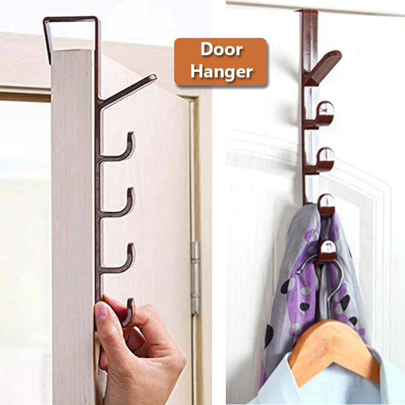 5-level Door Hook, Over the Door Hanger, Wall Door Hook Hanger Living Room & Kitchen Vintage Hook