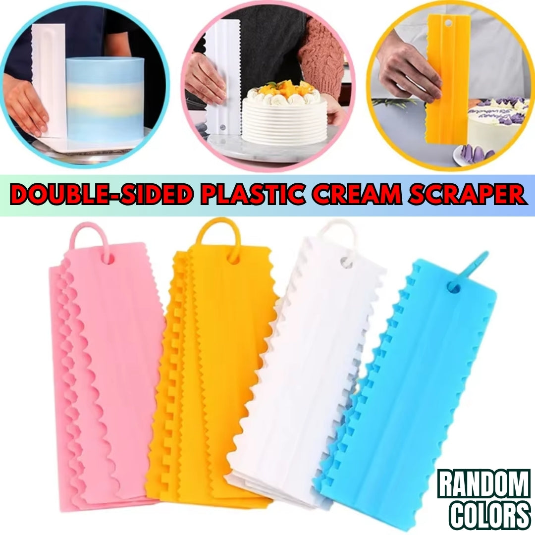 Double-sided Plastic Cream Scrapper