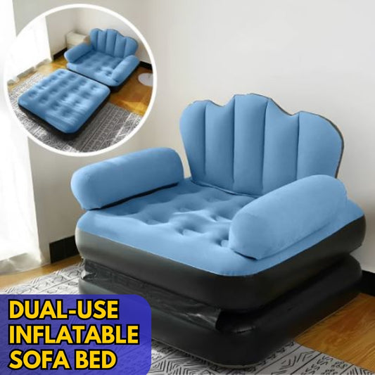 Folding Portable 5 in 1 Inflatable Double Layer Sofa