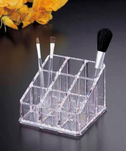 Durable transparent cosmetic organizer for home or salon use