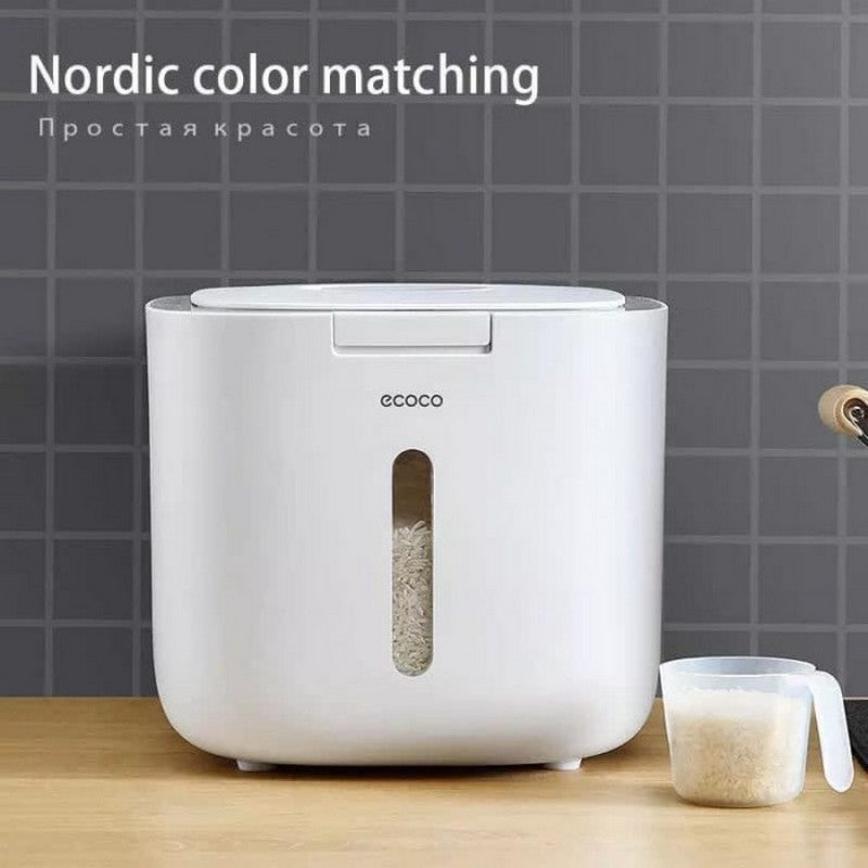 ECOCO 10kg rice storage box kitchen
