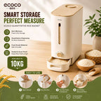 ECOCO Quantitative Rice Bucket – Anti‑Moisture Rice Container, Large Capacity Rice Storage & Dispenser for Kitchen Organization