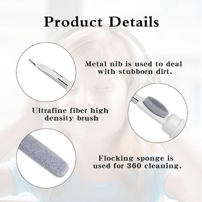 AirPods charging case cleaner with sponge tip