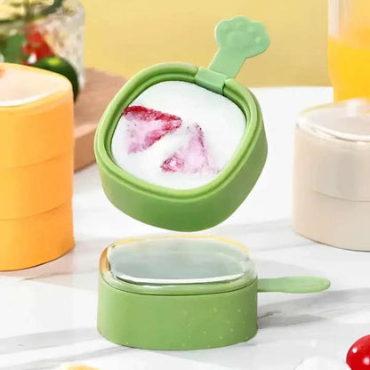 Pack of 2 - Ecoco Homemade Ice Pop Molds with Sticks | Easy Release Dessert Maker | Reusable Stackable Holders for Kitchen Indoor