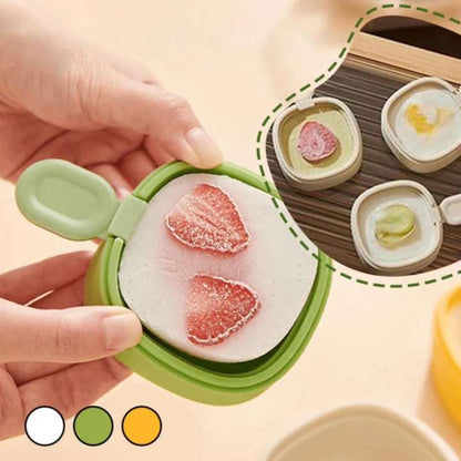 Pack of 2 - Ecoco Homemade Ice Pop Molds with Sticks | Easy Release Dessert Maker | Reusable Stackable Holders for Kitchen Indoor